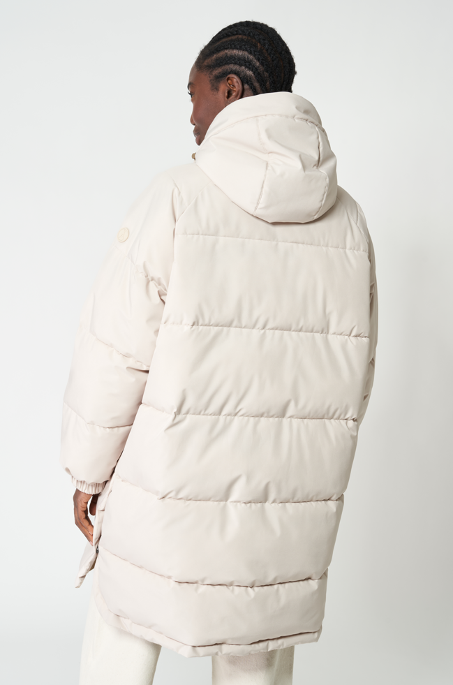 Lumi Puffer Coat Peyote White