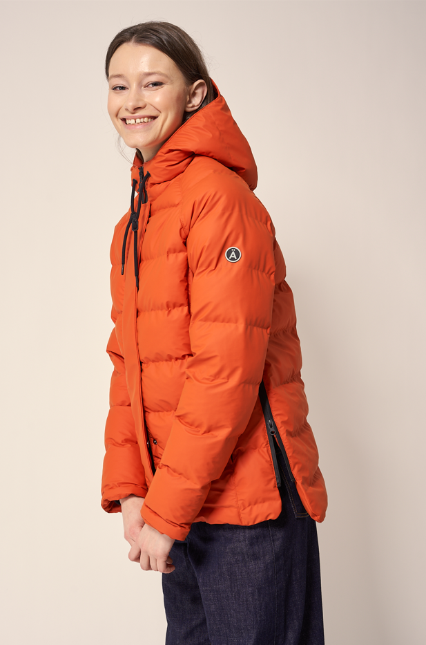 Burnt orange puffer best sale