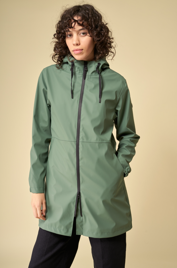 Womens raincoat sales with hood stylish