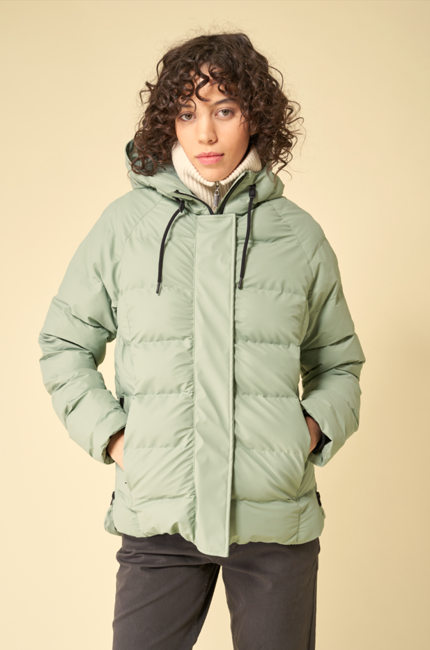 Woman's Puffer Jacket - Aike Iceberg Green – Tanta Wear Woman's Puffer Jacket - Aike Iceberg Green – Tanta Wear